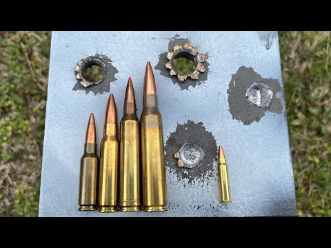 Видео: 338 Lapua против 7 мм RM против 308 Win против 6,5 Grendel On Steel