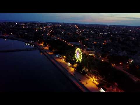 Видео: Евпатория ночью DJI Mavic Pro