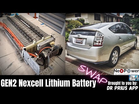 Видео: Обновление аккумуляторов Prius Gen2 NiMH на литиевые (2006 г.) — руководство по установке