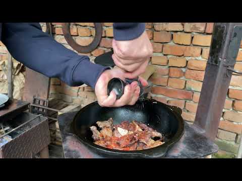 Видео: Казан-кебаб и грибы в казане