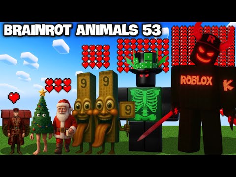 Видео: BRAINROT AI ANIMALS 54 + БЕССМЕРТНОЕ ИСПЫТАНИЕ В Minecraft