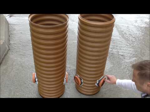 Видео: Проходной и поворотный дренажный колодец Wavin.