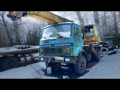 Видео: Оживление мертвого автокрана / Марш бросок 200км