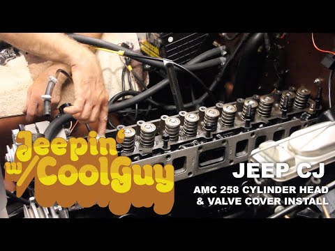 Видео: Установка головки блока цилиндров и клапанной крышки Jeep CJ 258
