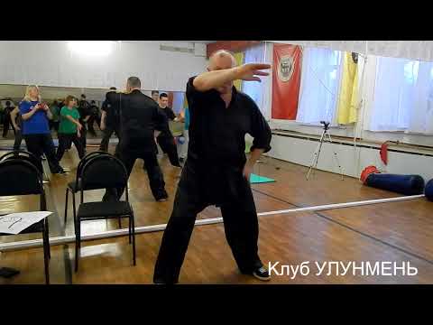 Видео: Чаньсы цзинь. "Наматывание шелковой нити". Фрагмент семинара. 2018г. Клуб Улунмень.