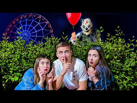 Видео: Экстремальные Прятки От Страшного КЛОУНА в Ночном Парке !