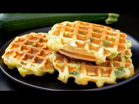 Видео: 5-минутные вафли из цуккини! Дешевый и вкусный рецепт вафель!