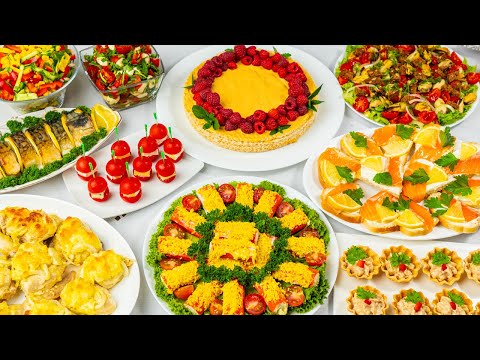 Видео: Меню на день рождения за 2 часа! Салаты, бутерброды, закуски!