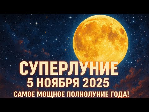 Видео: Энергия истины: Суперлуние 5.11.2025 🌕 Что откроется каждому знаку!