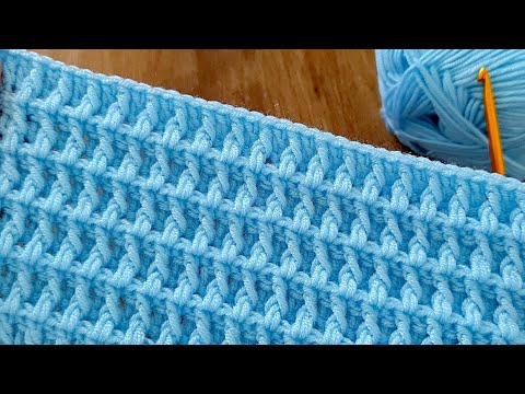 Видео: Уникальный очень простой узор для вязания крючком детского одеяла для начинающих
