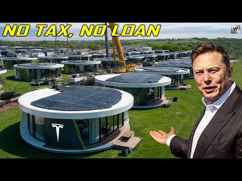 Видео: Илон Маск анонсировал крошечный дом Tesla за 7799 долларов: БЕСПЛАТНАЯ земля для масс. Что неверо...