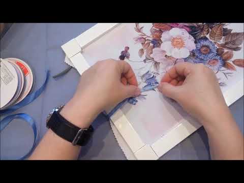 Видео: МК. Вышиваем принт с букетом. Часть 1. Колокольчики 1.