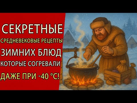 Видео: Секретные средневековые рецепты зимних блюд, которые согревали даже при -40°C!