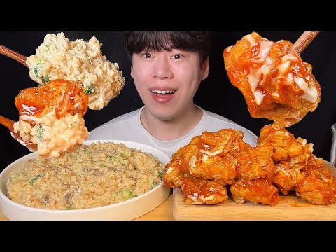 Видео: SUB) Ризотто Toowoomba и мукбанг с курицей supereme seoned asmr