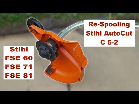 Видео: Повторная намотка электротриммера Stihl FSE 60, FSE 71 и FSE81 с косильной головкой C 5-2 Autocut. ⛳