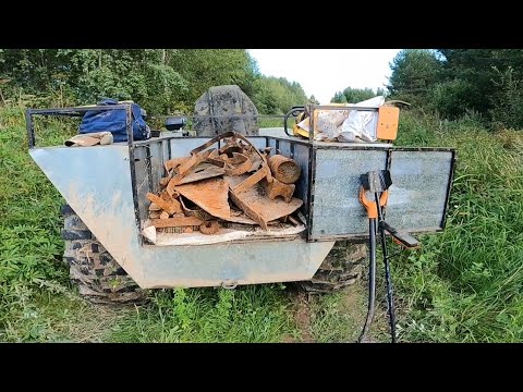 Видео: Подзабили каракат на краю деревни.Металлокоп на каракате.