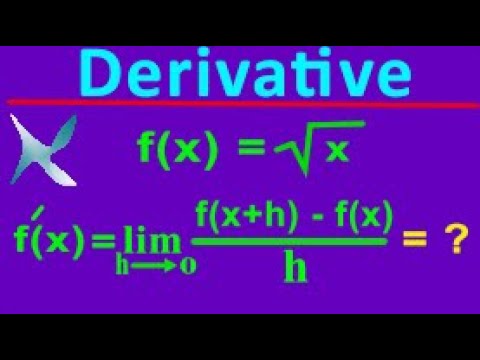 Видео: Дифференцировать, используя первый принцип производной
