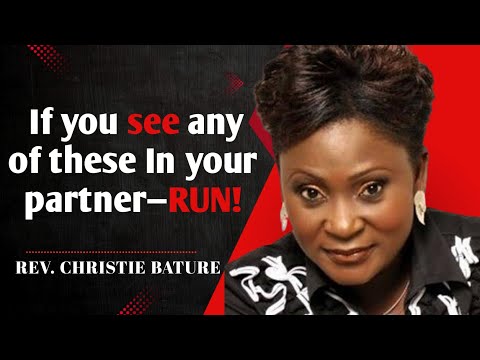 Видео: Прежде чем вступать в брак, обратите внимание на эти тревожные сигналы! | Преподобная Кристи Батуре