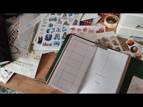 Видео: Наполнение нового пенала. Разбор наклеек. Болталка. Обзор октября. 