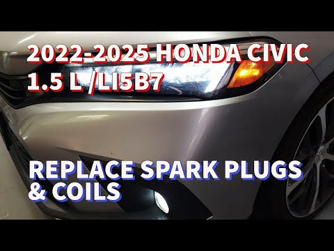 Видео: HONDA CIVIC 1.5L TURBO 2022-2025 (L15B7) Замена свечей зажигания и катушек