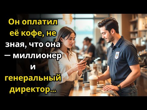 Видео: Он оплатил её кофе, не зная, что она — миллионер и генеральный директор…