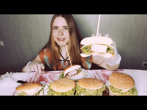 Видео: АСМР | ASMR Готовлю и ем бургеры с тунцом