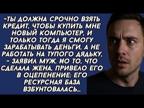 Видео: Жена проучила безработного МУЖА  Он впал в ступор, как она могла
