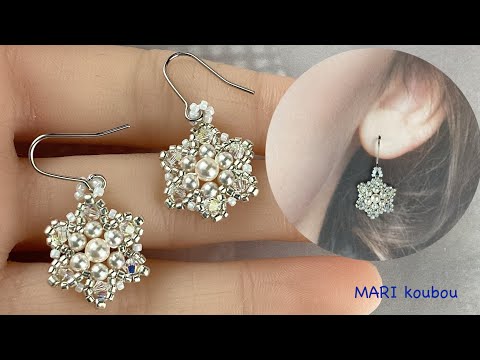 Видео: Серьги с жемчужным мотивом