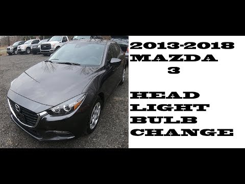 Видео: Как заменить лампы в фарах Mazda 3 2013-2018