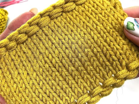 Видео: Как ЗАКРЫТЬ ПЕТЛИ по принципу "Болгарский зачин". ИМИТАЦИЯ крестообразного наборного края в вязании