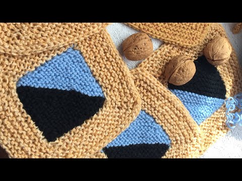 Видео: Часть 1, плед с эффектом 3 D какое же чудо эта геометрия! //мастер класс//давайте вязать вместе!