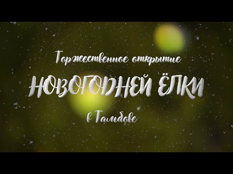 Видео: Открытие Новогодней Елки в Тамбове Запись по трансляции