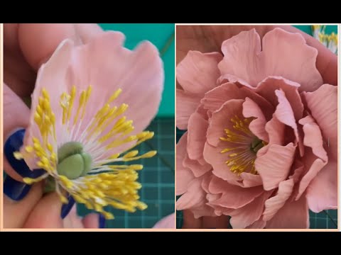 Видео: МК🌸Сахарный ПИОН для Декора от @lublu.tort