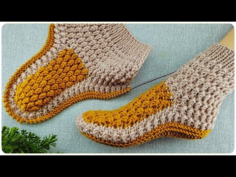 Видео: ДОМАШНИЕ СЛЕДКИ -ТАПОЧКИ НА 2Х СПИЦАХ!!!💥ПОДРОБНЫЙ МАСТЕР КЛАСС