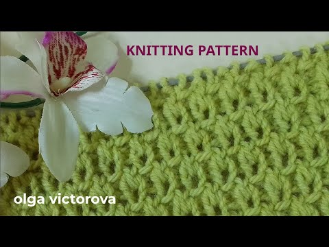 Видео: РЕЛЬЕФНО-АЖУРНЫЙ УЗОР СПИЦАМИ 1099 Узоры спицами KNITTING PATTERNS