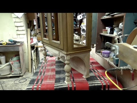Видео: Буфет под старину, №4. Изготовление подставки для шкапчика.