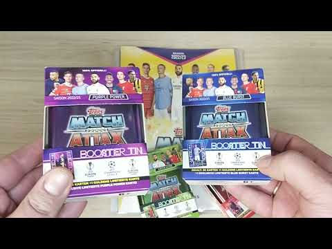 Видео: 4 мини тина TOPPS Лига Чемпионов УЕФА 2022-2023. Match Attax