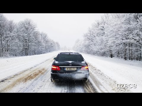 Видео: Что может 4matic в снегу?! Mercedes E class w212 | qzece