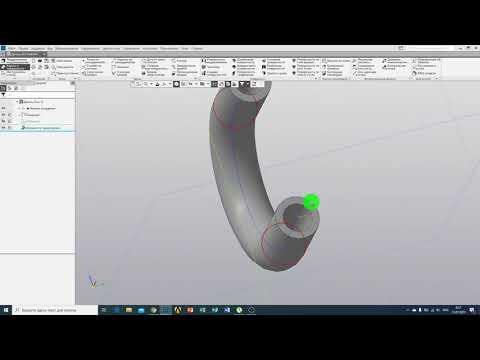 Видео: Компас 3D  Урок №2 - Построение 3D моделей при помощи спирали и ломаной #Компас3D