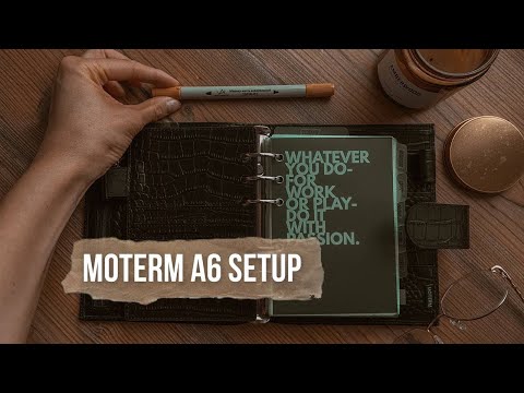 Видео: MOTERM A6 SETUP 📎 Готов к заполнению ⚡️ Где взять бесплатные распечатки для планера на кольцах?