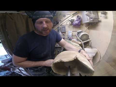 Видео: Проточка раковины из дерева.