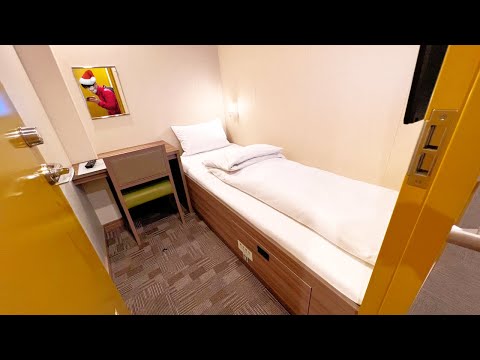 Видео: Ночевка в частном паромном купе в Японии | Осака-Фукуока