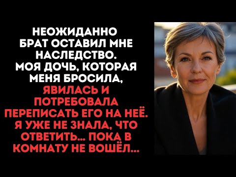 Видео: Неожиданно брат оставил мне наследство.Моя дочь, которая меня бросила, явилась и потребовала