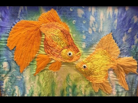 Видео: РЫБКА -- НОВАЯ ТЕХНИКА -- ВЫШИВАЕМ РАСПУЩЕННЫМИ ЛЕНТАМИ --  ШКОЛА ВЫШИВКИ ЛЕНТАМИ  Татьяны Шелиповой