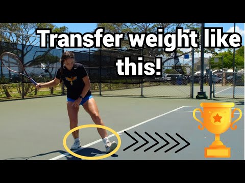 Видео: Как перенести вес тела в теннисе