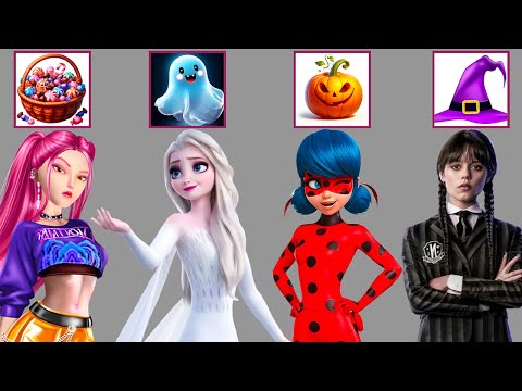 Видео: Эпическое сияние! Преображение королев Хэллоуина | Леди Баг, Эльза, Мира и Среда!