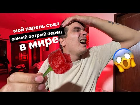 Видео: съел Каролининский Жнец (Carolina Reaper) самый острый перец в мире!