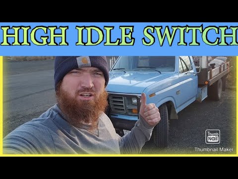 Видео: Установка переключателя ручного переключения на высокие обороты холостого хода дизельного двигате...