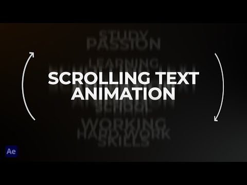 Видео: Создание 3D-анимации прокручиваемого текста в After Effects