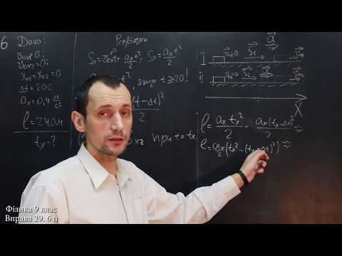 Видео: Фізика 9 клас. Вправа № 29 6-7 п.